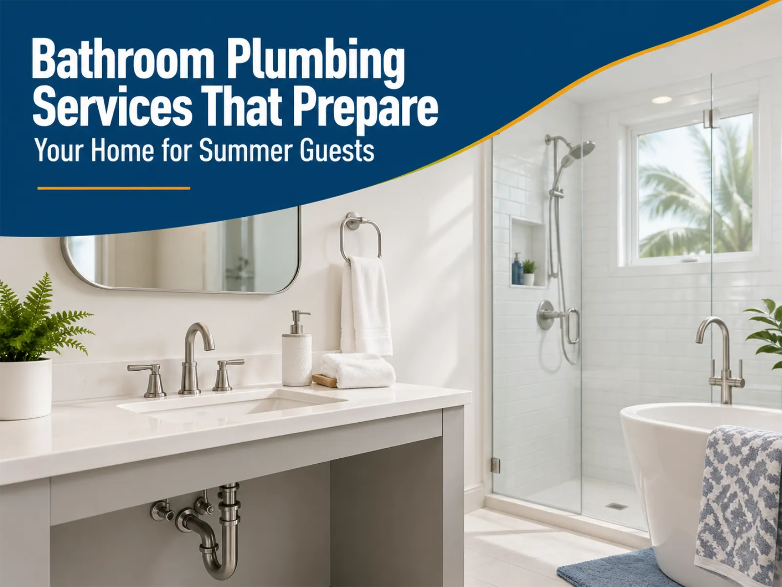 Bathroom Plumbing Services That Prepare Your Home for Summer Guests - Route 3 Plumbiing and Heating