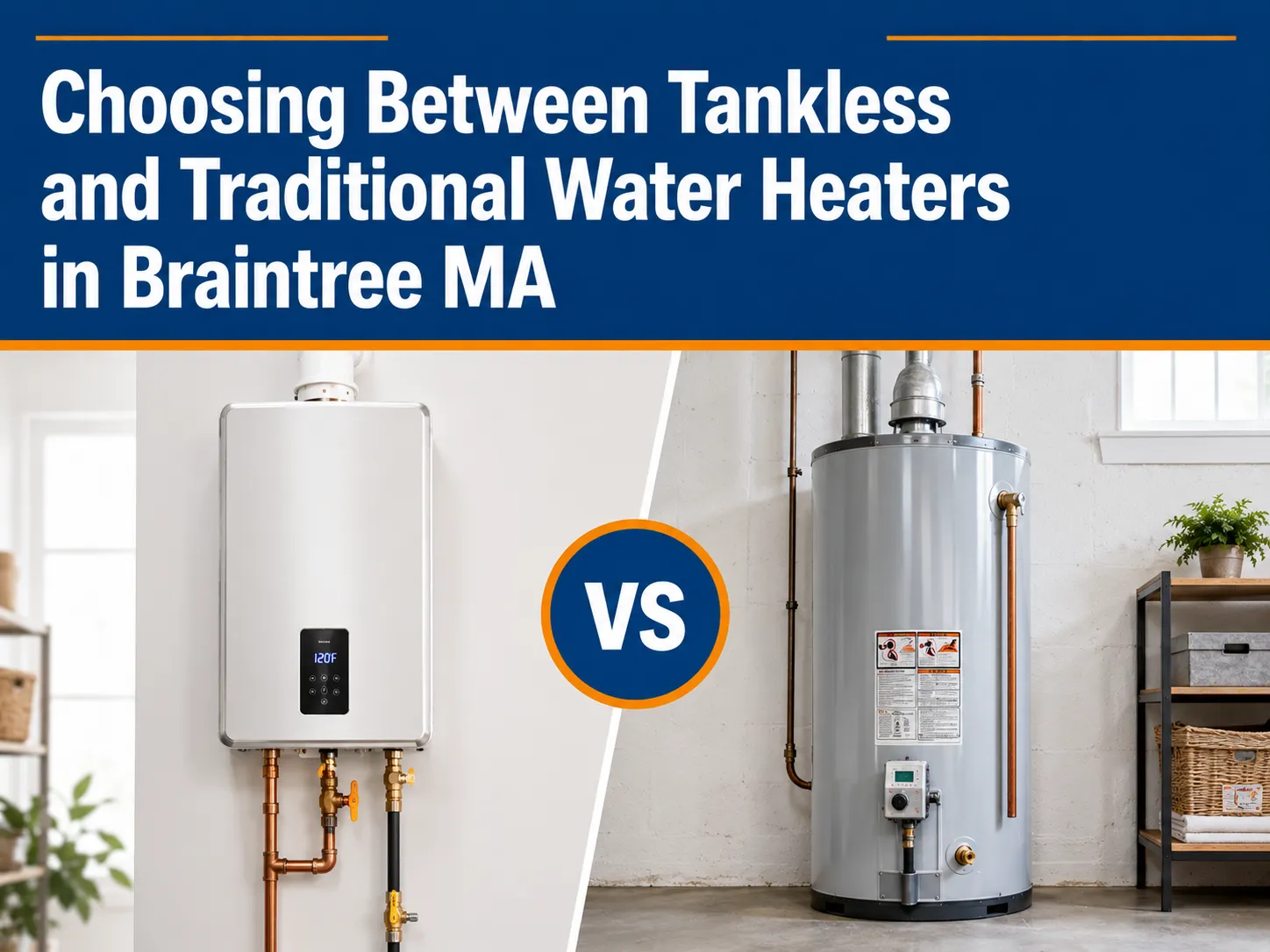 Choosing Between Tankless and Traditional Water Heaters - Route 3 Plumbing and Heating