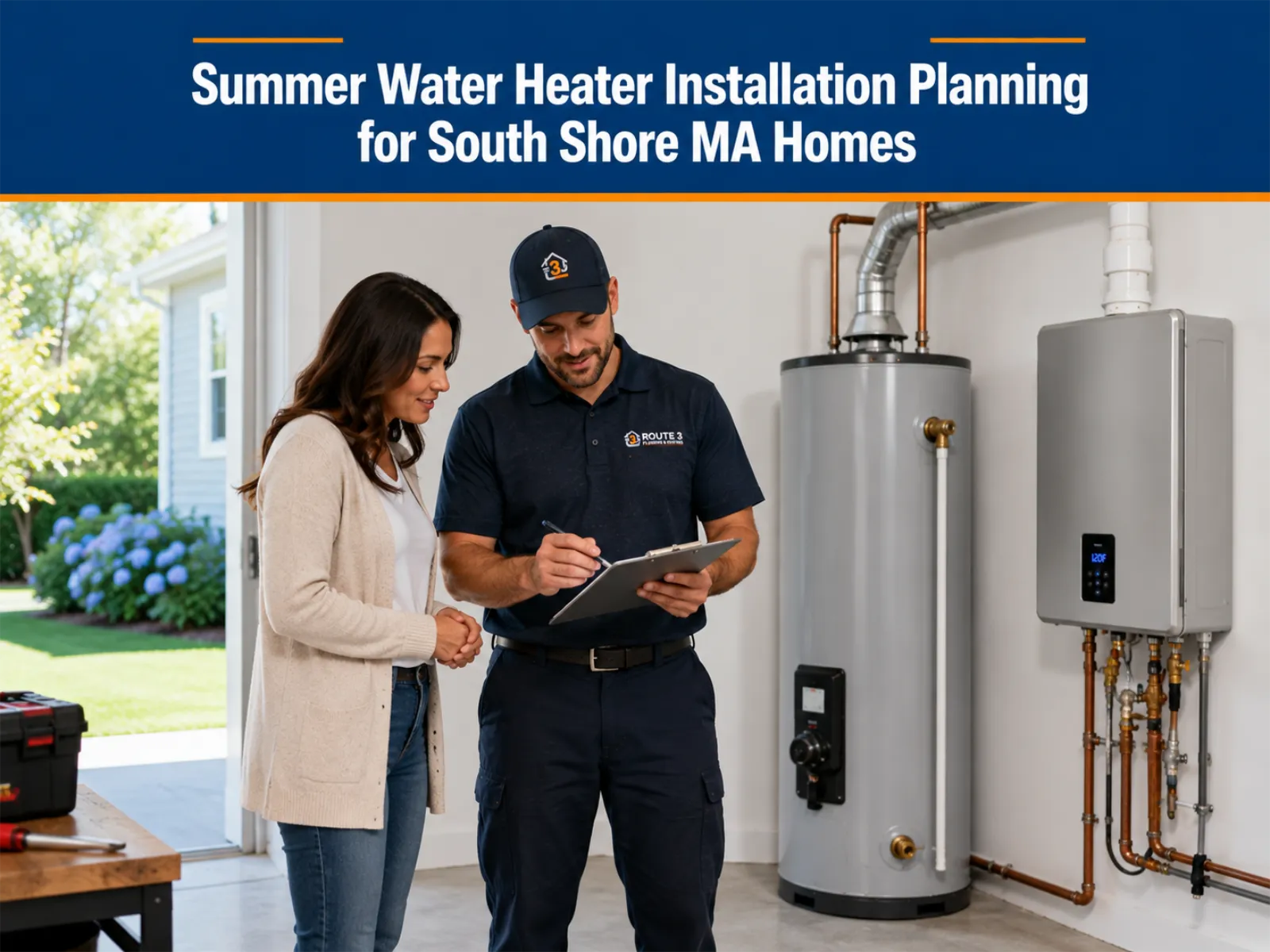 Summer Water Heater Installation Planning for South Shore Homes - Route 3 Plumbing and Heating